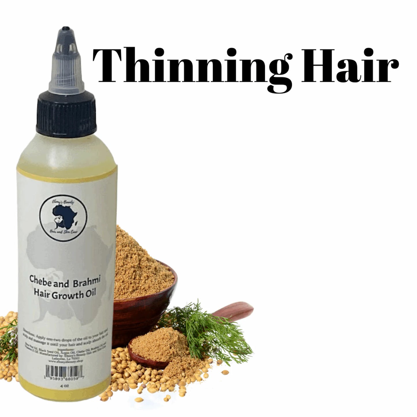 African Chebe & Brahmi Hair Growth Oil - Super Strength Formula