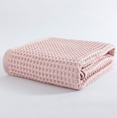 Cotton bath towel big towel with waffle absorption