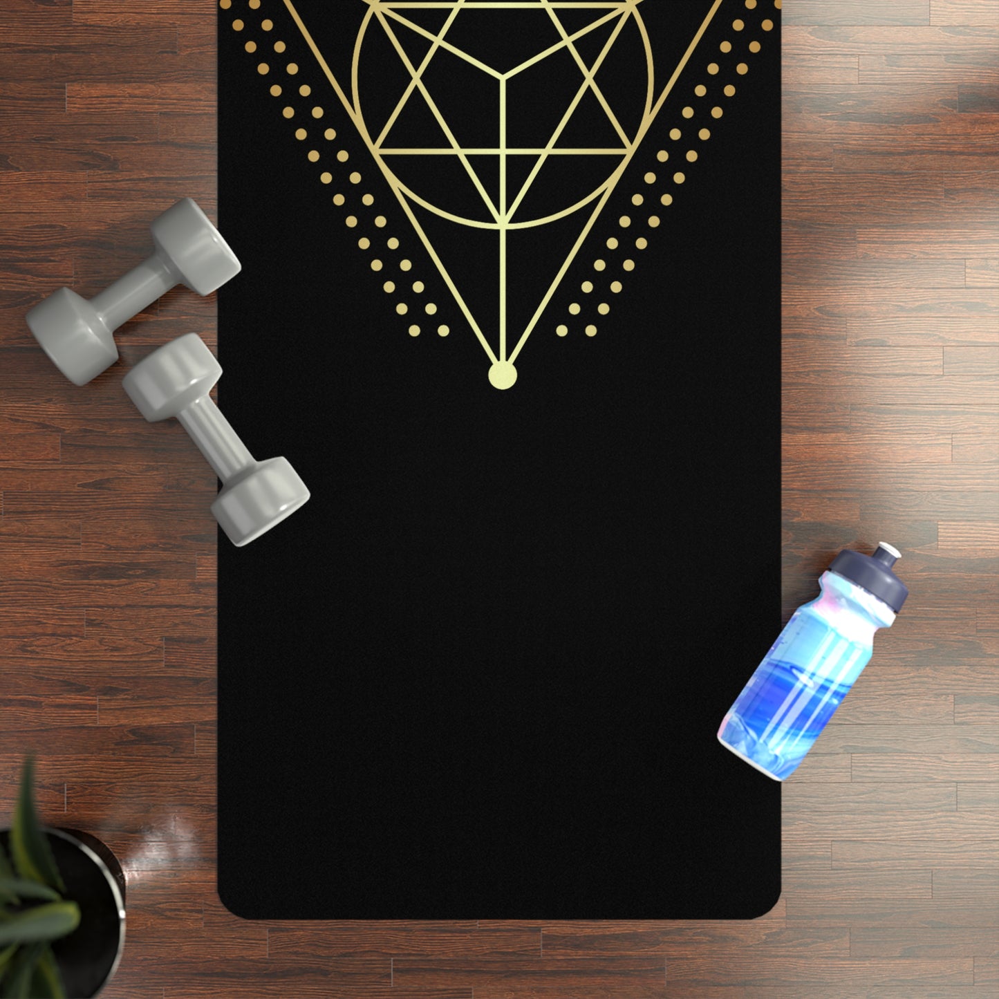 Geometric Yoga Mat for Mindful Practice | Sacred Flow Design