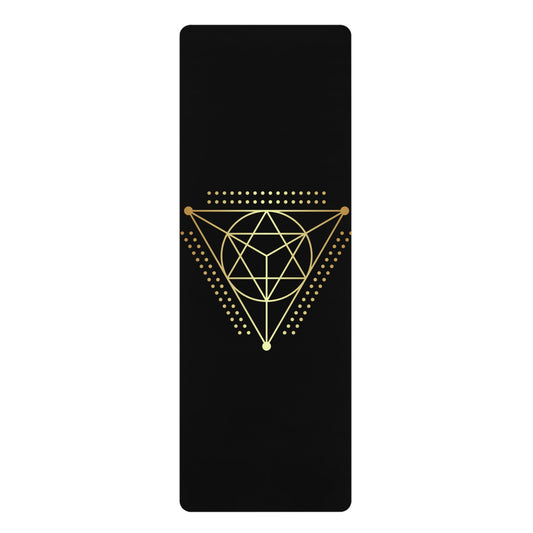 Geometric Yoga Mat for Mindful Practice | Sacred Flow Design