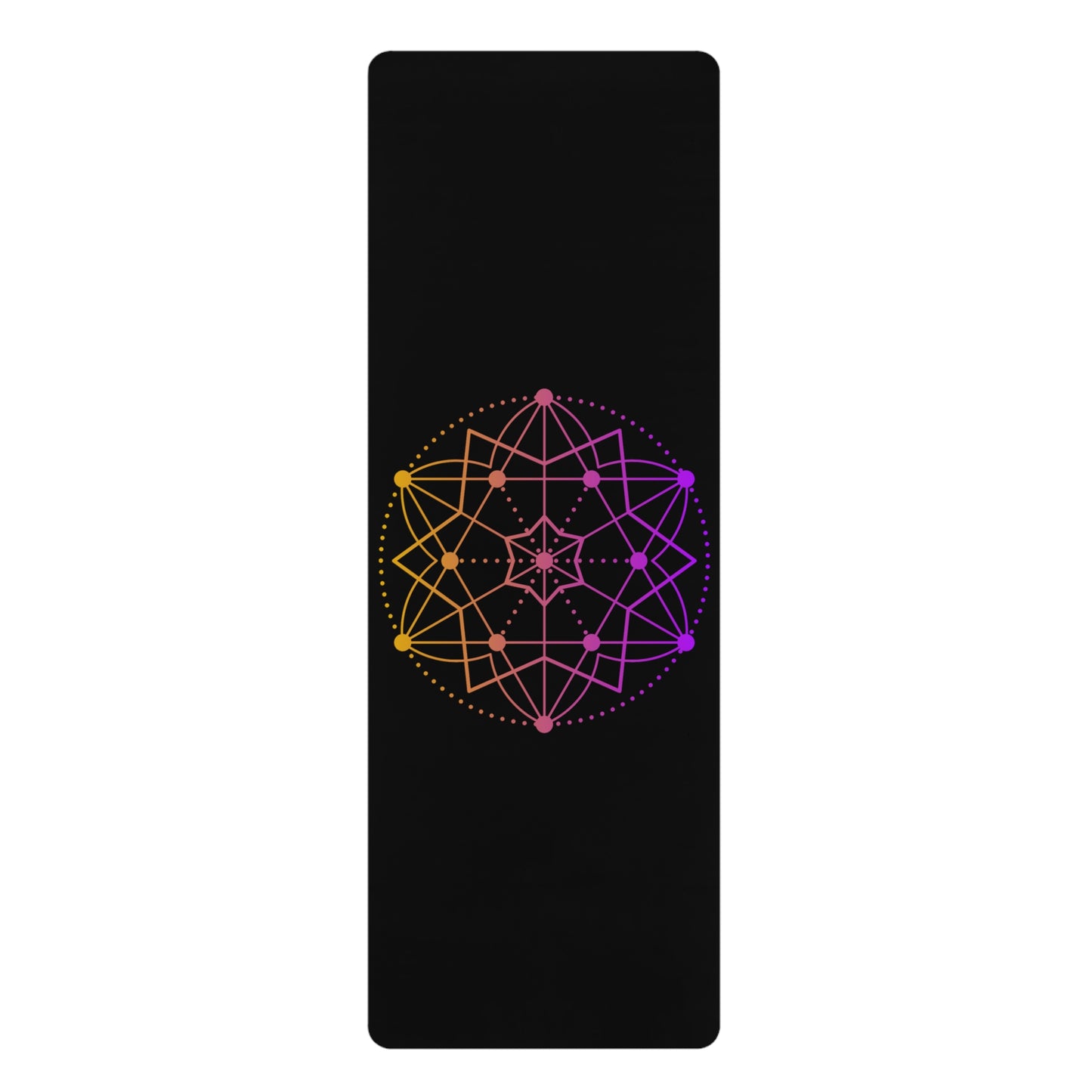 Eco-Friendly Yoga Mat with Vibrant Mandala Design | Non-Slip Rubber