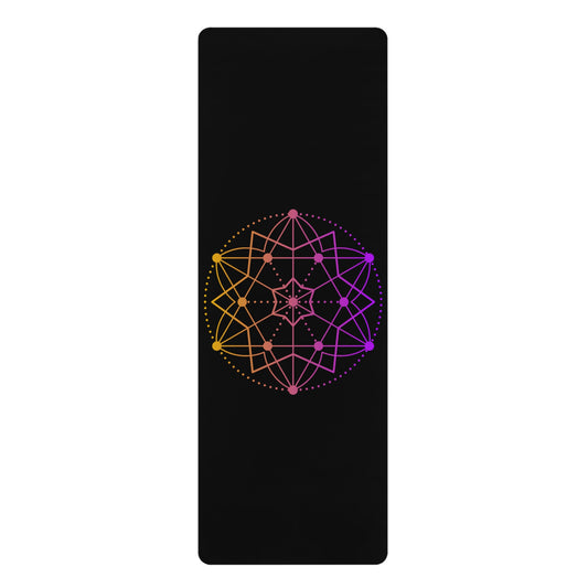 Eco-Friendly Yoga Mat with Vibrant Mandala Design | Non-Slip Rubber