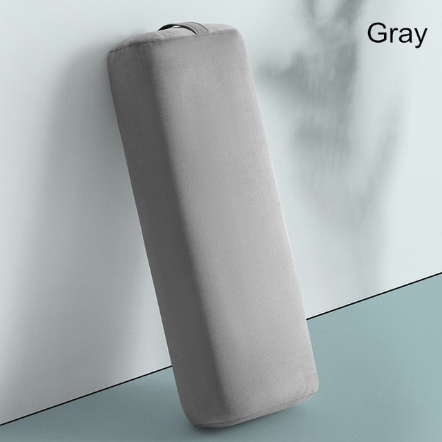 Yoga Bolster Pillow for Meditation and Support Rectangular Yoga Cushion  from Machine Washable with Carry Handle