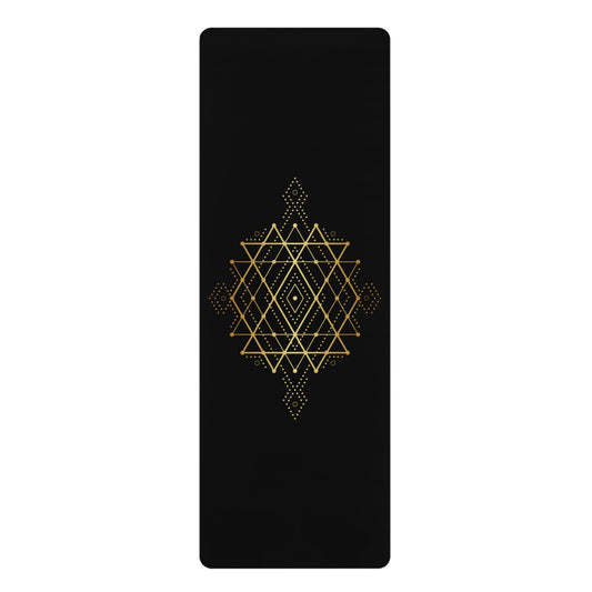 Tribal Gold Eco-Friendly Yoga Mat | Non-Slip Rubber for Mindful Movement