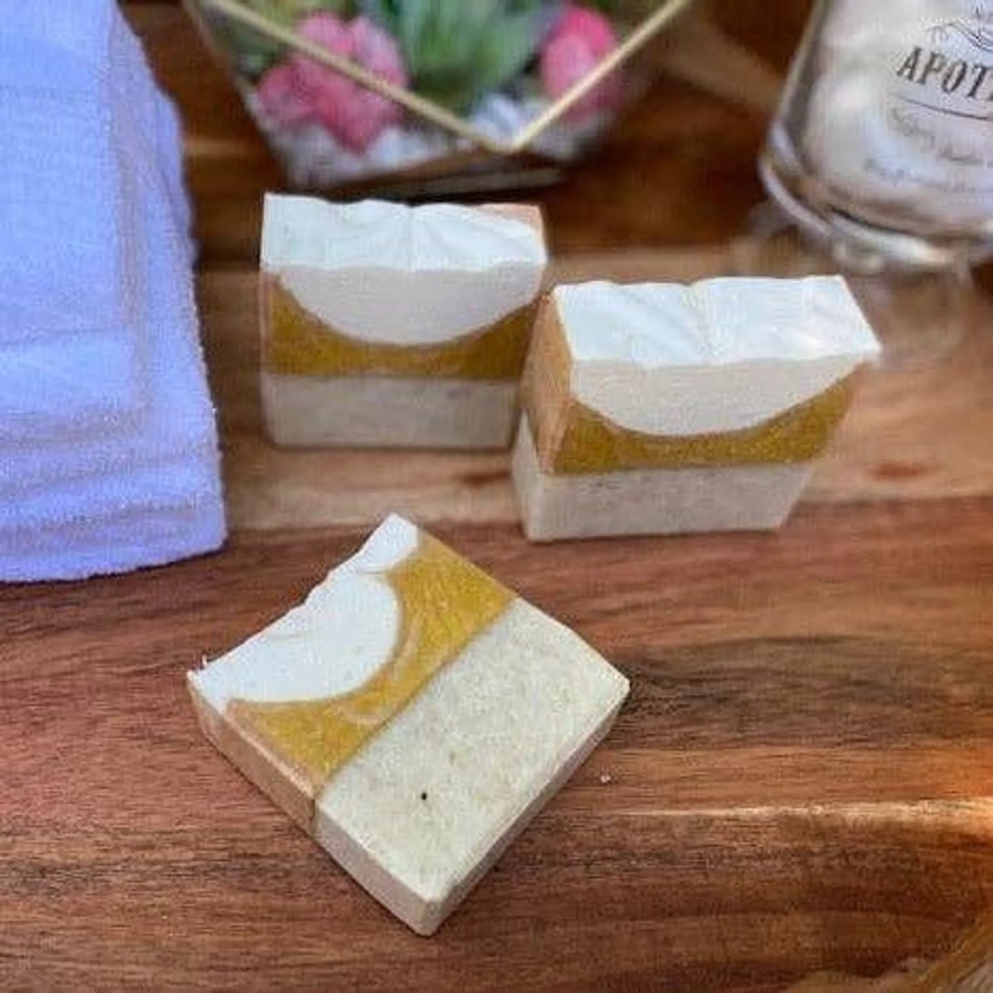 Honey Patchouli Natural Soap | Handmade with Shea Butter & Turmeric