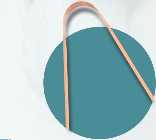 Pure Copper Tongue Scraper | U-Shaped Ayurvedic Oral Care Tool