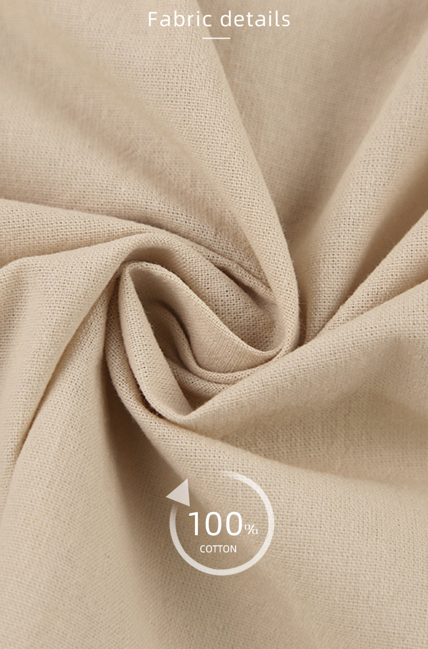 Ladies' Robe Trousers Casual Cotton And Linen Suit Homewear Outerwear