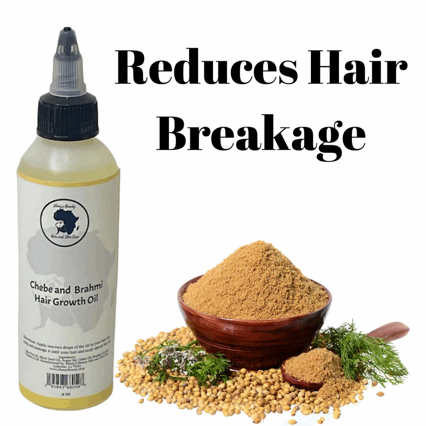 African Chebe & Brahmi Hair Growth Oil - Super Strength Formula
