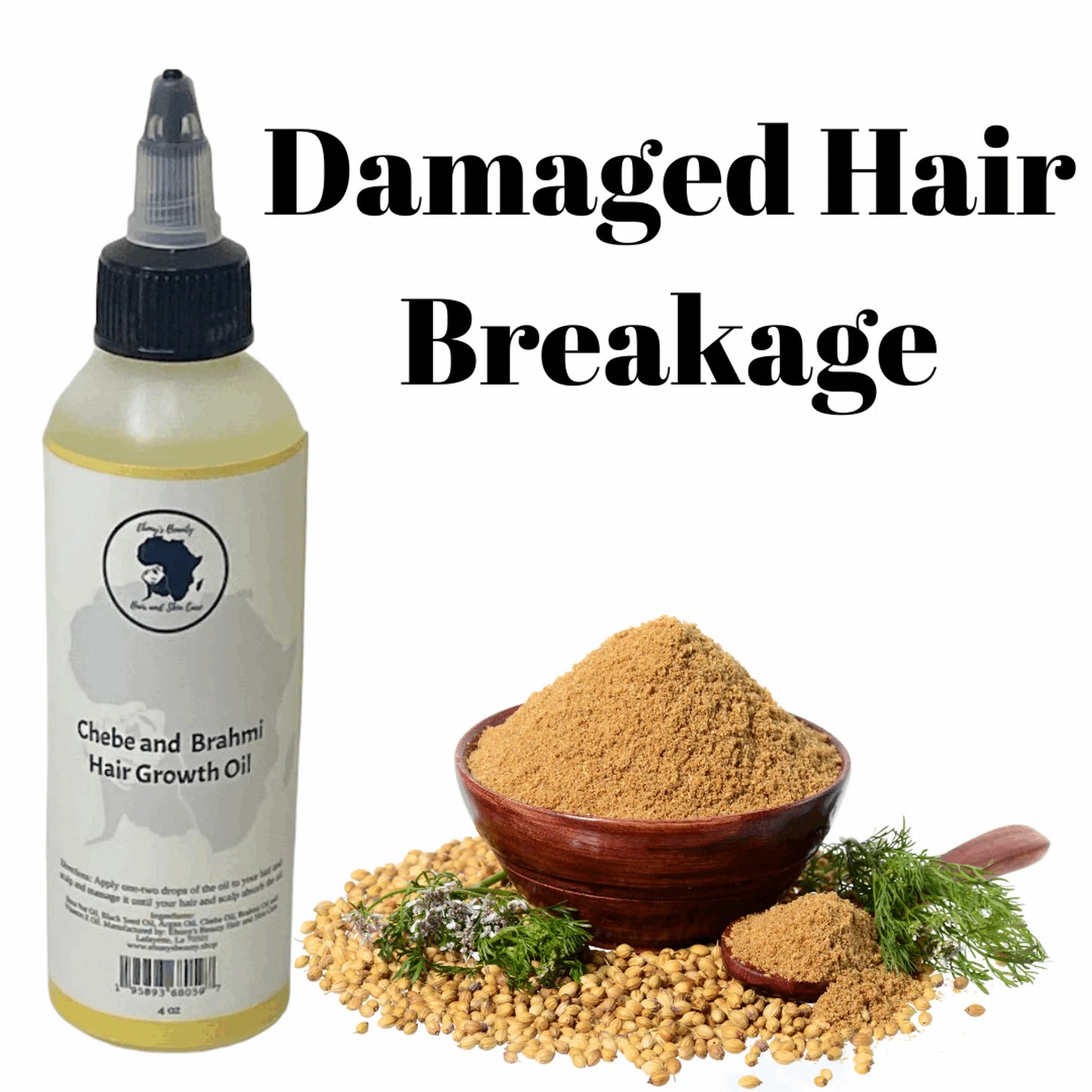 African Chebe & Brahmi Hair Growth Oil - Super Strength Formula