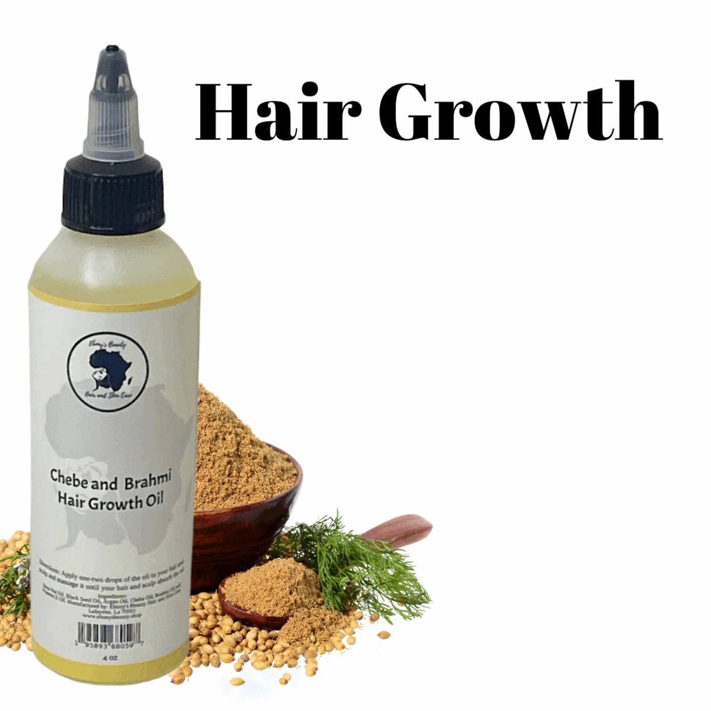 African Chebe & Brahmi Hair Growth Oil - Super Strength Formula