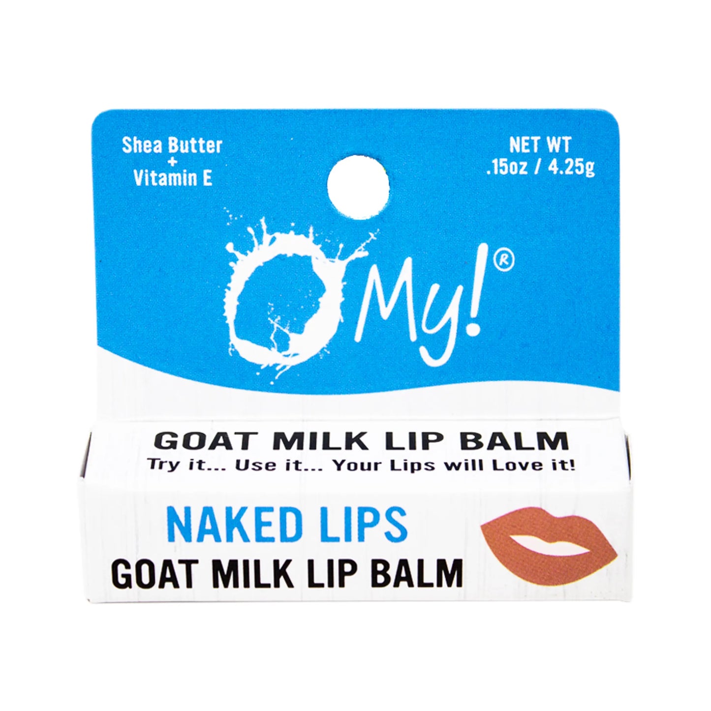 O My! Goat Milk Lip Balm - Natural Goat Milk Lip Balm - Shea Butter and Vitamin E - Free of Parabens & More - Leaping Bunny Certified - Handcrafted in USA