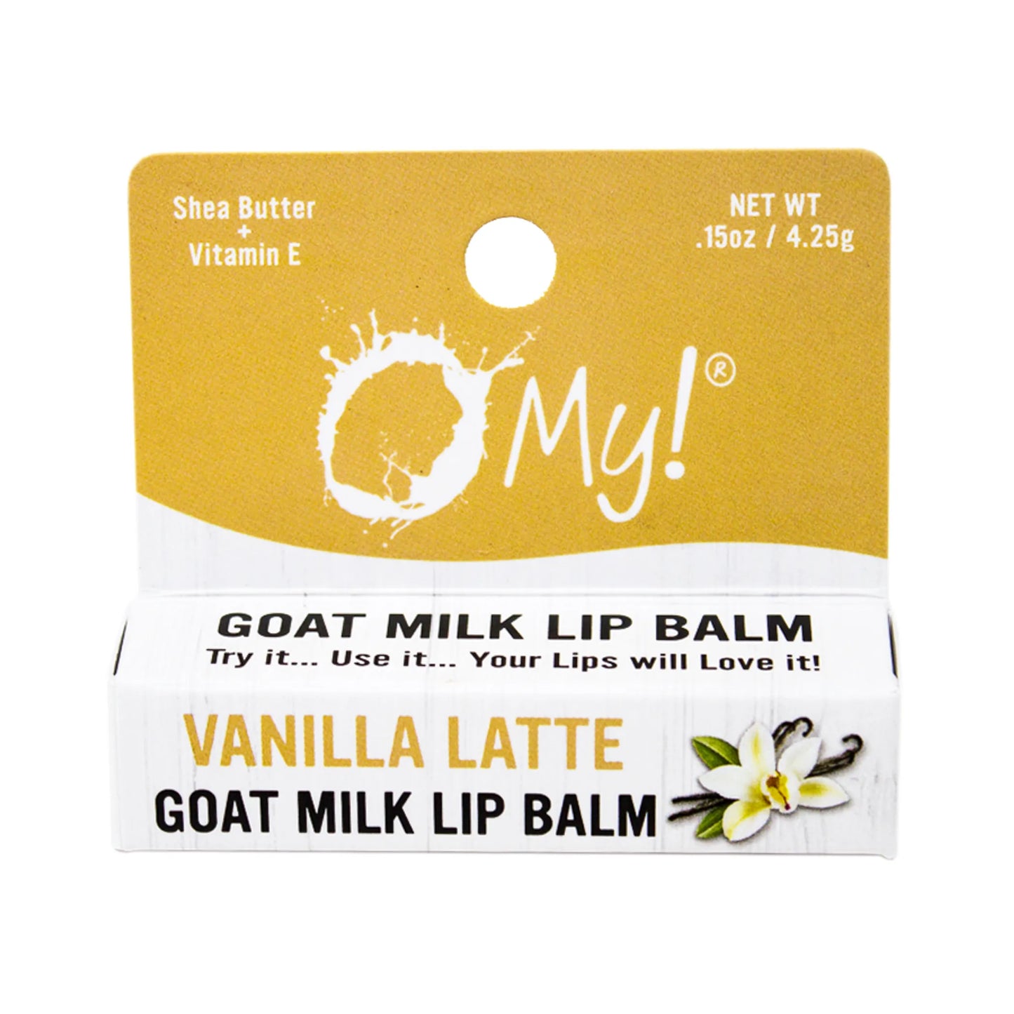 O My! Goat Milk Lip Balm - Natural Goat Milk Lip Balm - Shea Butter and Vitamin E - Free of Parabens & More - Leaping Bunny Certified - Handcrafted in USA