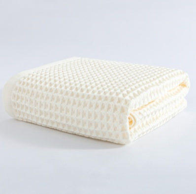 Cotton bath towel big towel with waffle absorption
