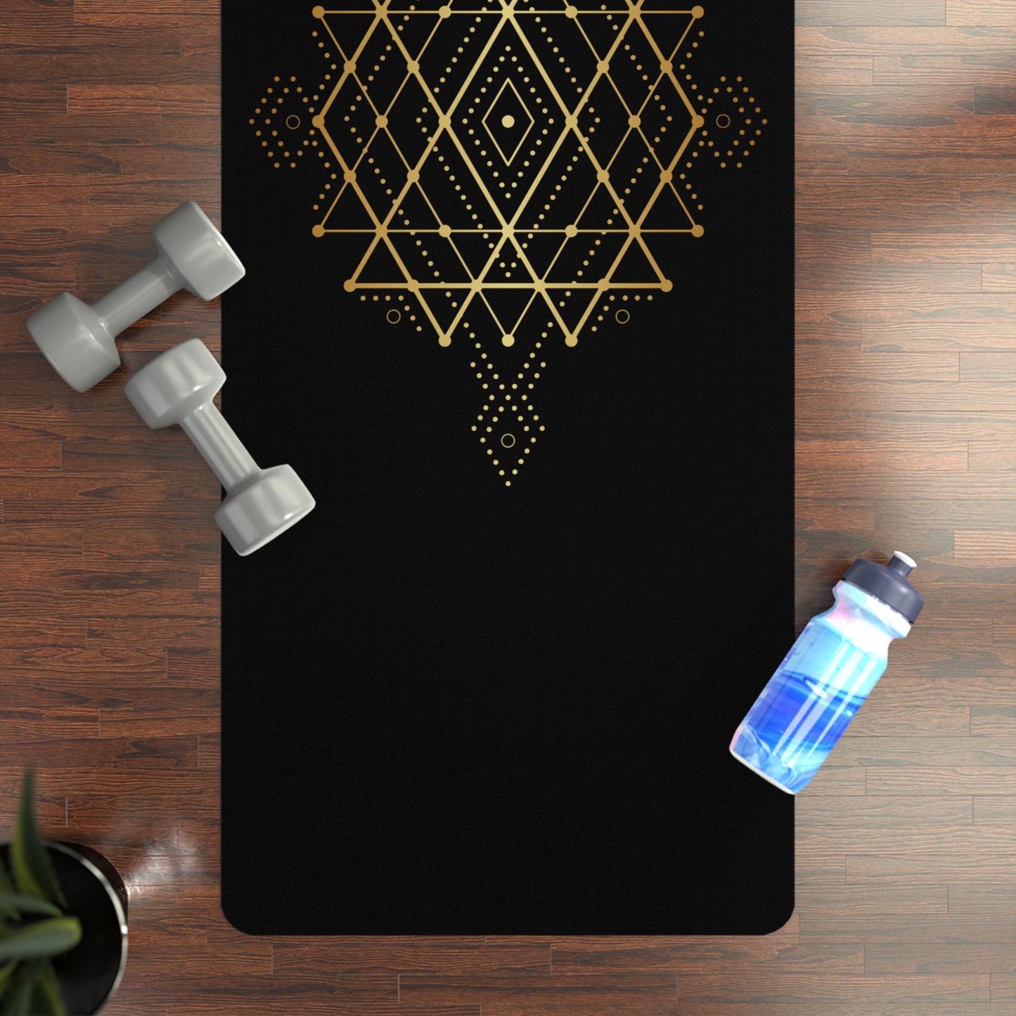 Tribal Gold Eco-Friendly Yoga Mat | Non-Slip Rubber for Mindful Movement