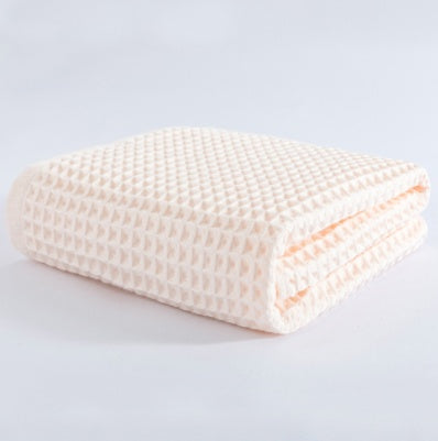 Cotton bath towel big towel with waffle absorption