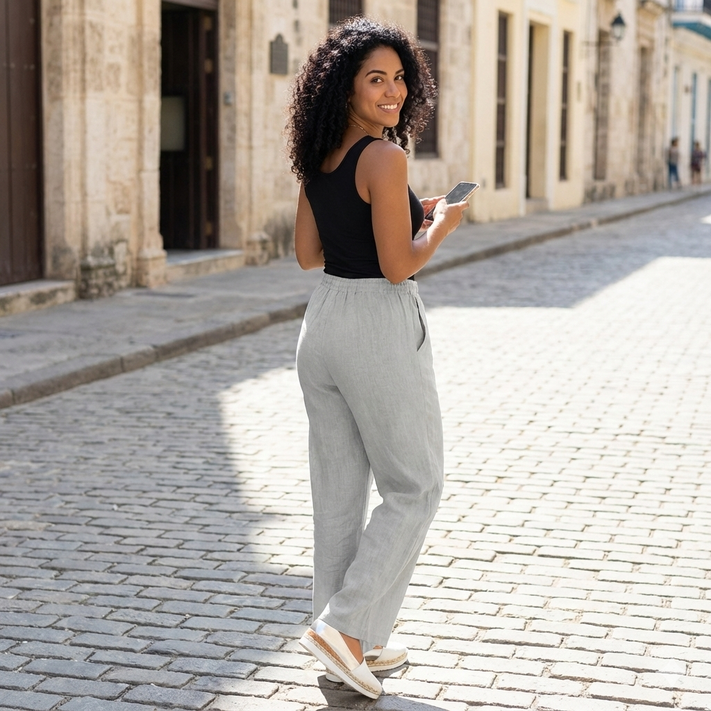 Popular Casual Women'S Yoga Pants With Cotton And Hemp