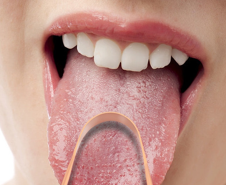 Pure Copper Tongue Scraper | U-Shaped Ayurvedic Oral Care Tool